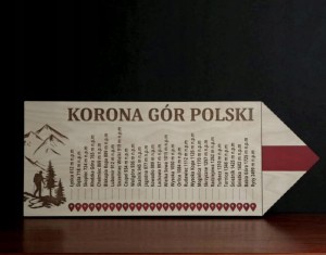 DROGOWSKAZ KORONA GÓR POLSKI