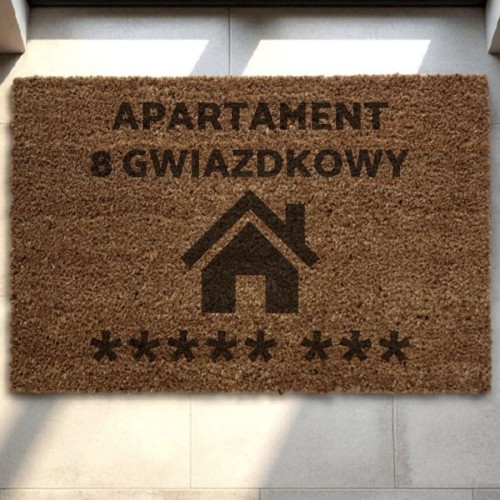 wycieraczka-z-grawerem-kokosowa-apartament-osiem-gwiazdkowy