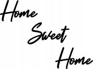 DEKORACJA NA ŚCIANĘ HOME SWEET HOME DREWNIANY OBRAZ 