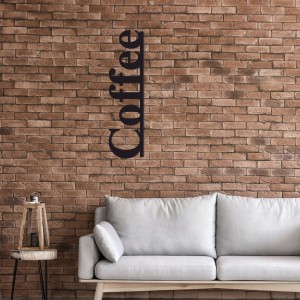 DEKORACJA NA ŚCIANĘ COFFEE DREWNIANY OBRAZ AŻUROWY 