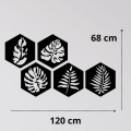 panele-scienne-azurowe-liscie
